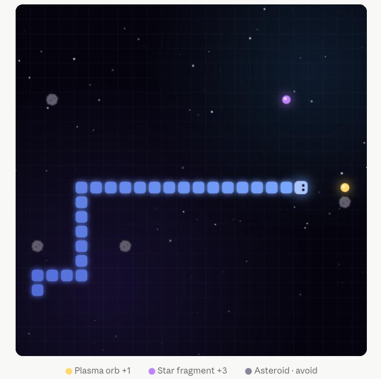 Space snake (Claude Opus)